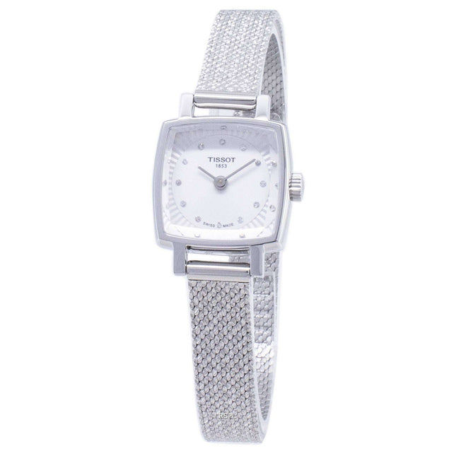 Tissot T-Lady Lovely Square T058.109.11.036.00 T0581091103600 Diamond Accents Quartz Women's Watch