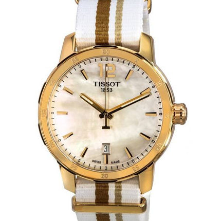 Tissot T-Sport Quickster White Mother of Pearl Dial Quartz T095.410.37.117.00 T0954103711700 100M Unisex Watch