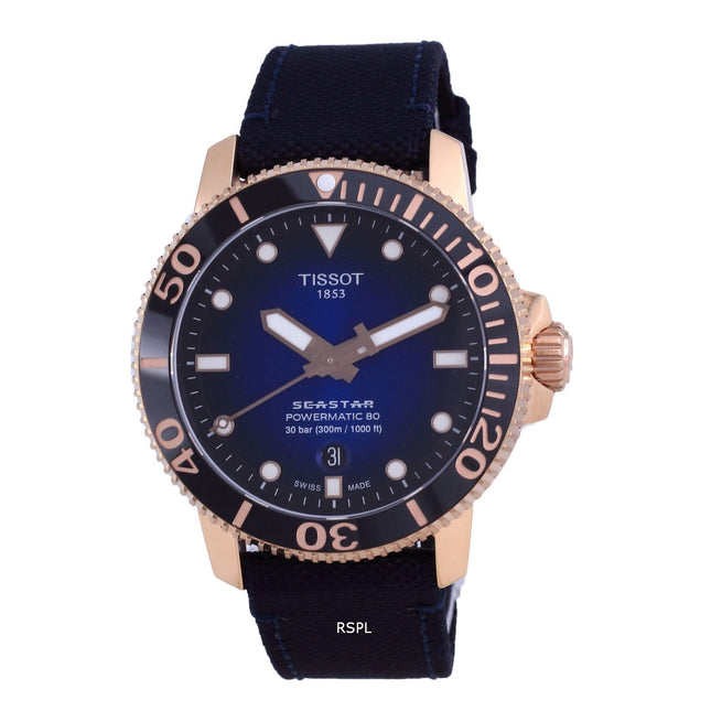 Tissot T-Sport Seaster 1000 Powermatic 80 Divers Automatic T120.407.37.041.00 T1204073704100 300M Mens Watch