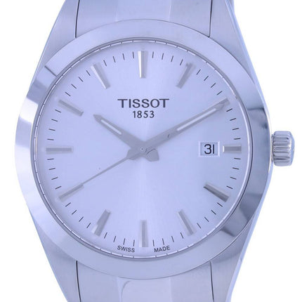 Tissot T-Classic Gentleman Silver Dial Quartz T127.410.11.031.00 T1274101103100 100M Mens Watch