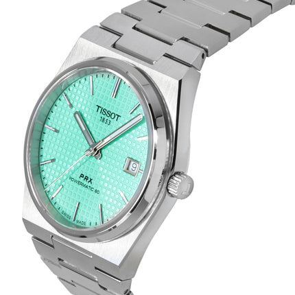 Tissot PRX Powermatic 80 Stainless Steel Light Green Dial Automatic T137.407.11.091.01 100M Men's Watch