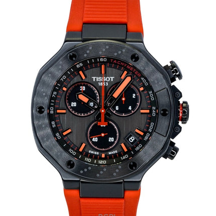Tissot T-Race Chronograph Synthetic Strap Dark Grey Dial Quartz T141.417.37.061.01 100M Men's Watch
