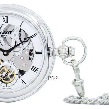 Tissot Bridgeport Mechanical Skeleton T859.405.19.273.00 T8594051927300 Pocket Watch