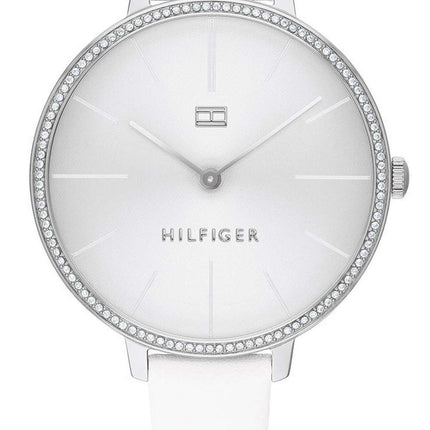 Tommy Hilfiger Kelly Silver Dial Leather Strap Quartz 1782109 Womens Watch