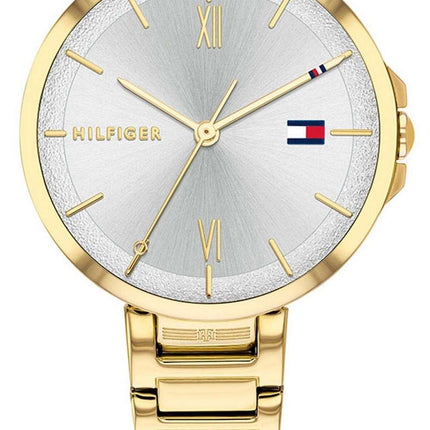 Tommy Hilfiger Reade Silver Dial Gold Tone Stainless Steel Quartz 1782207 Womens Watch