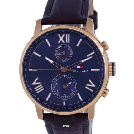 Tommy Hilfiger Herren Rose Gold Tone Stainless Steel Quartz TH-1791308.G Mens Watch