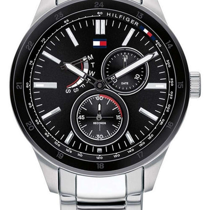 Tommy Hilfiger Austin Black Dial Stainless Steel Quartz 1791639 Mens Watch