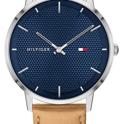 Tommy Hilfiger James Blue Dial Leather Strap Quartz 1791652 Mens Watch