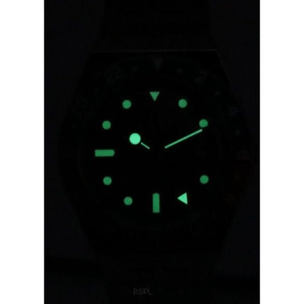 Timex Q GMT Stainless Steel Black Dial Quartz TW2V38000 Mens Watch