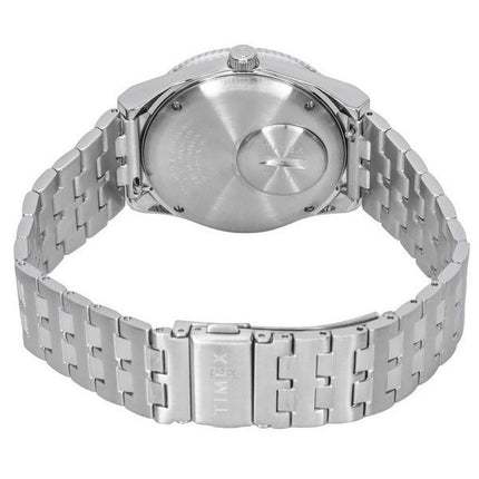 Timex Q GMT Stainless Steel Black Dial Quartz TW2V38000 Mens Watch