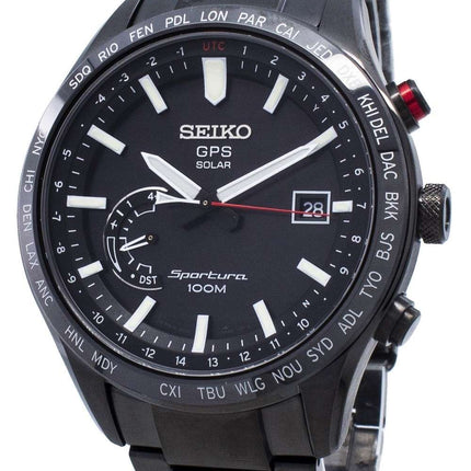 Refurbished Seiko Sportura GPS Solar World Time Japan Made SSF005 SSF005J1 SSF005J Men's Watch