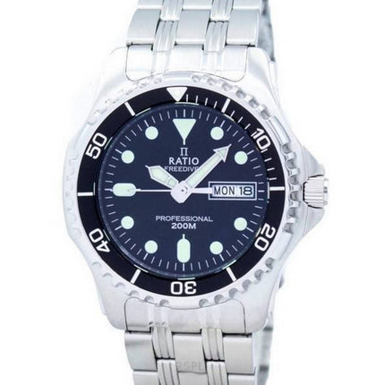 Refurbished Ratio Free Diver's Professional Sapphire Quartz 36JL140 200M Men's Watch