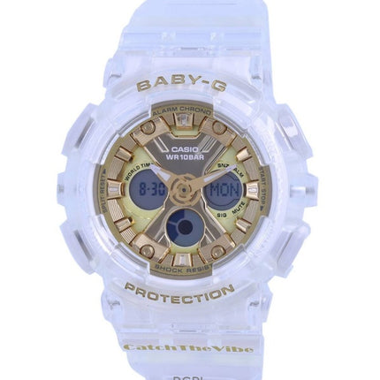 Refurbished Casio Baby-G Special Colour Analog Digital Resin Strap Gold Dial Quartz BA-130CVG-7A 100M Women's Watch