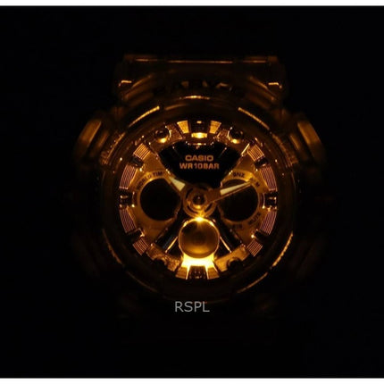 Refurbished Casio Baby-G Special Colour Analog Digital Resin Strap Gold Dial Quartz BA-130CVG-7A 100M Women's Watch