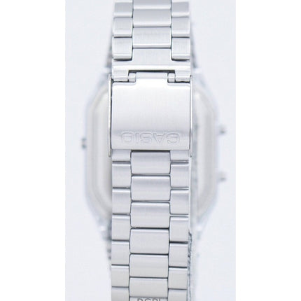 Refurbished Casio Vintage Analog Digital Stainless Steel Black Dial AQ-230A-1DHDF Unisex Watch