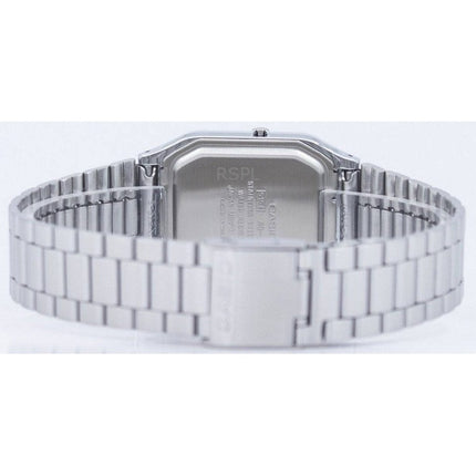 Refurbished Casio Vintage Analog Digital Stainless Steel Black Dial AQ-230A-1DHDF Unisex Watch