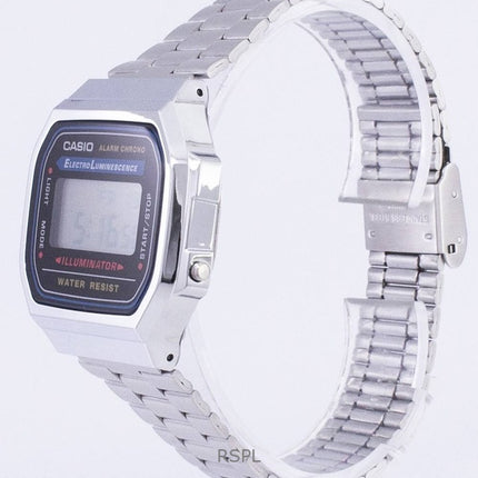 Refurbished Casio Digital Stainless Steel Quartz A168WA-1WDF Unisex Watch