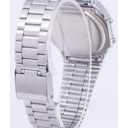 Refurbished Casio Digital Stainless Steel Quartz A168WA-1WDF Unisex Watch