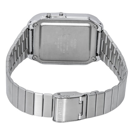Refurbished Casio Vintage Digital Calculator Stainless Steel Quartz CA-500WE-1A Men's Watch