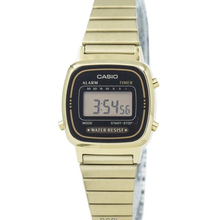 Refurbished Casio Digital Stainless Steel Alarm Timer LA670WGA-1DF Women's Watch