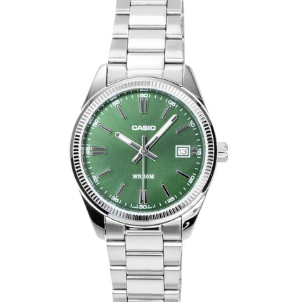 Casio Analog Stainless Steel Green Dial Quartz UTP-1302PD-3A1V Unisex Watch