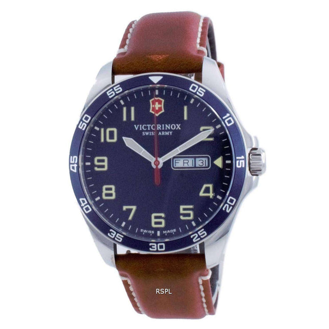 Victorinox Fieldforce Blue Dial Stainless Steel Quartz 241848 100M Mens Watch