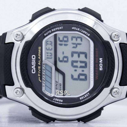 Casio Digital 5 Alarms Illuminator W-212H-1AVDF W-212H-1AV Men's Watch