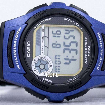 Casio Youth Digital 5 Alarms Illuminator W-213-2AVDF W213-2AVDF Men's Watch