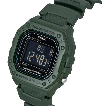 Casio Standard Digital Resin Strap Quartz W-218H-3BV Men's Watch