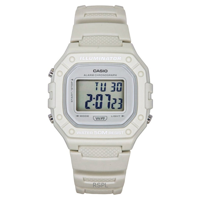 Casio Youth Digital Resin Strap Quartz W-218HC-8AV Unisex Watch