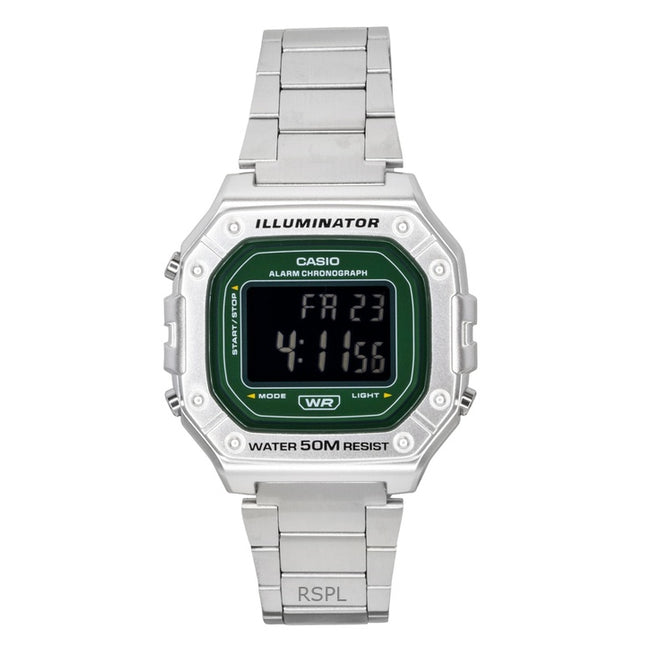 Casio Digital Stainless Steel Quartz W-218HD-3AV Men's Watch