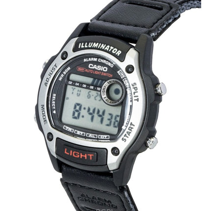 Casio Standard Digital Leather And Cloth Strap Quartz W-220HF-8AV Unisex Watch