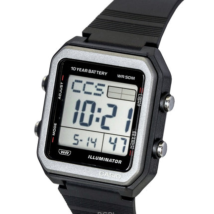 Casio Digital Resin Strap Quartz W-221H-1AV Unisex Watch