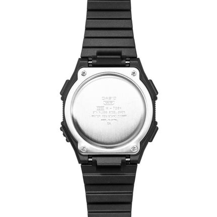 Casio Digital Resin Strap Black Dial Quartz W-738H-3AV 100M Men's Watch