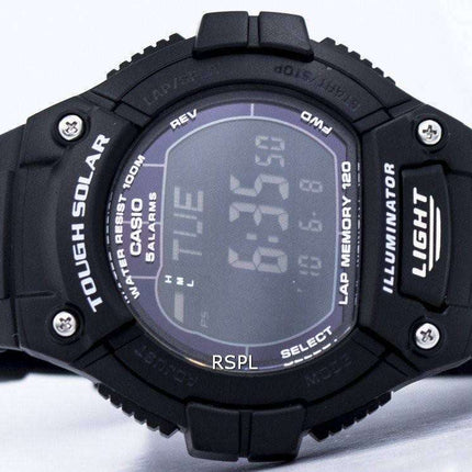 Casio Illuminator Tough Solar Lap Memory Alarm Digital W-S220-1BV Men's Watch