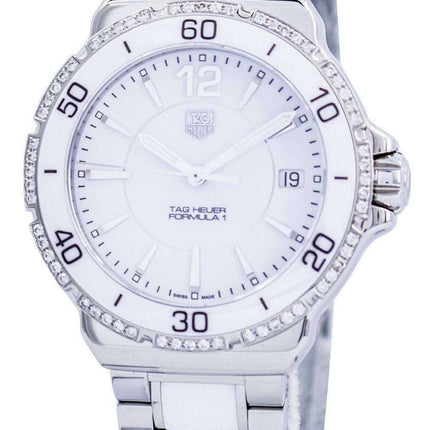 Tag Heuer Formula 1 White Ceramic Diamonds Swiss Made WAH1213.BA0861 Women's Watch