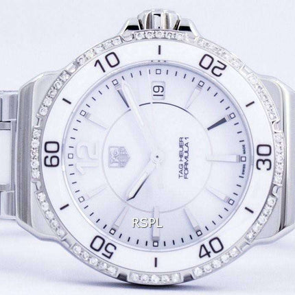 Tag Heuer Formula 1 White Ceramic Diamonds Swiss Made WAH1213.BA0861 Women's Watch