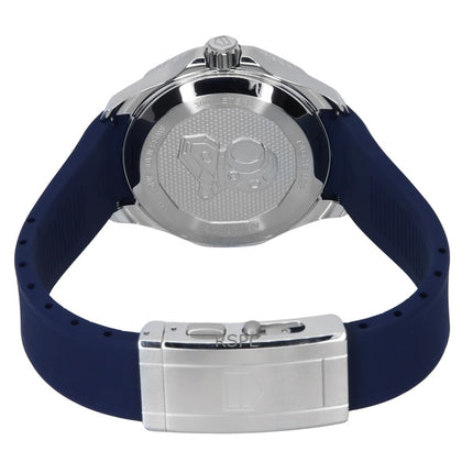 TAG Heuer Aquaracer Professional GMT Rubber Strap Blue Dial Automatic Diver's WBP5114.FT6259 300M Men's Watch