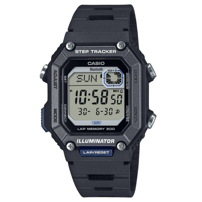 Casio Standard Digital Smartphone Link Step Tracker Resin Strap Quartz WS-B1000-1AV 100M Men's Watch