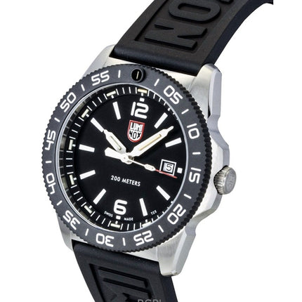 Luminox Pacific Diver Rubber Strap Black Dial Quartz Diver's XS.3121.1 200M Men's Watch
