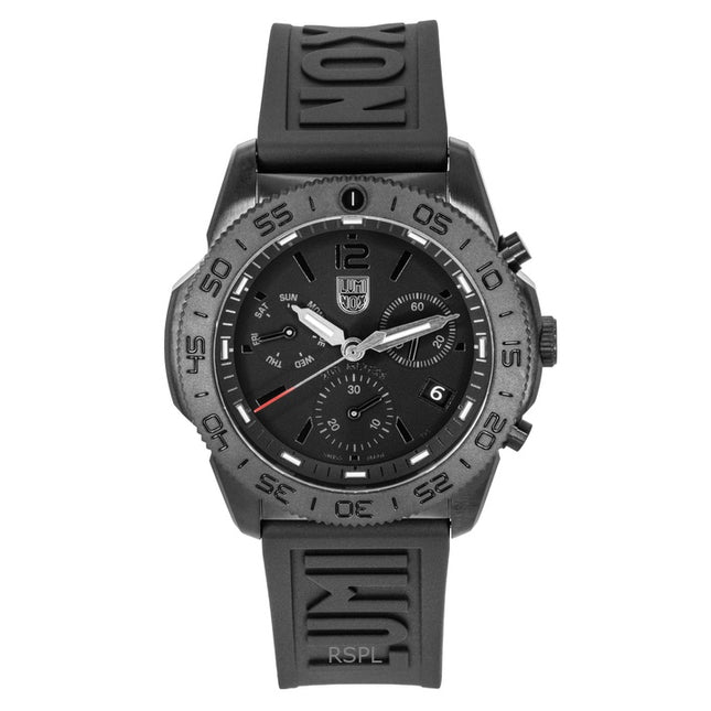 Luminox Pacific Diver Chronograph Rubber Strap Black Dial Quartz XS.3141.BO.1 200M Men's Watch