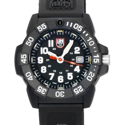 Luminox Navy Seal Rubber Strap Black Dial Quartz Diver's XS.3501.F 200M Men's Watch