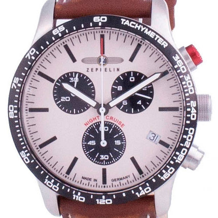 Zeppelin Night Cruise Chronograph Quartz 7296-1 72961 100M Mens Watch