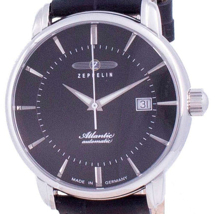 Zeppelin Atlantic Black Dial Automatic 8452-2 84522 Mens Watch