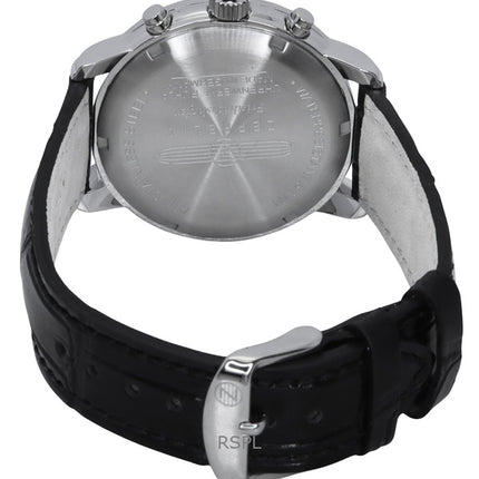 Zeppelin Friedrichshafen Leather Strap Silver Dial Quartz 85844 Men's Watch