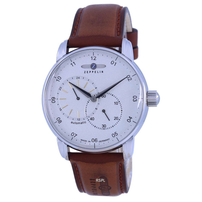 Zeppelin New Captains Line Leather Strap Automatic 8662-1 86621 Mens Watch