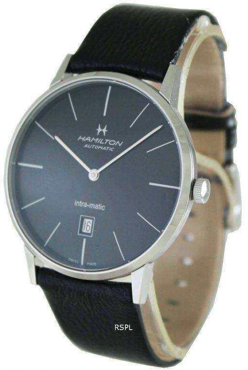 Hamilton Automatic Intra-Matic Black Dial H38755731 Mens Watch