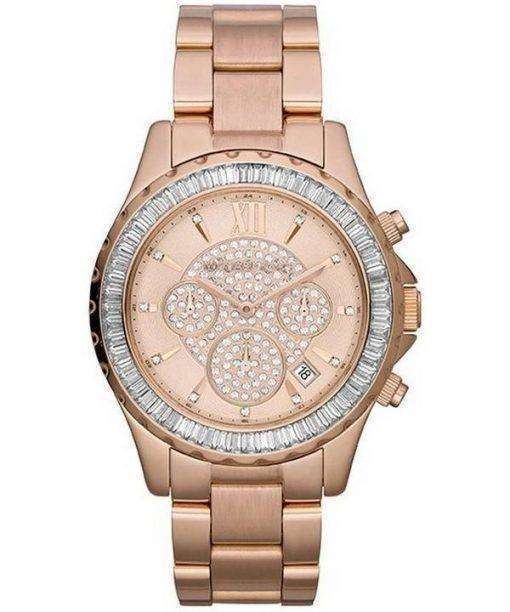 Michael Kors Madison Rose Gold Crystal Chronograph MK5811 Womens Watch