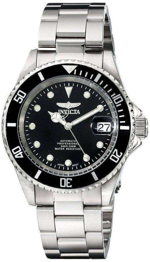 Invicta Automatic Pro Diver 200M WR Black Dial Stainless Steel 17044 Men's Watch