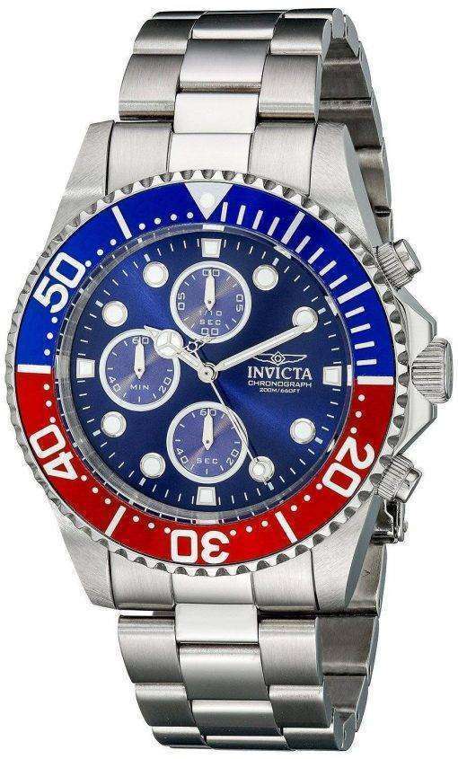 Invicta Pro Diver Chronograph 200M Blue Dial INV1771/1771 Mens Watch